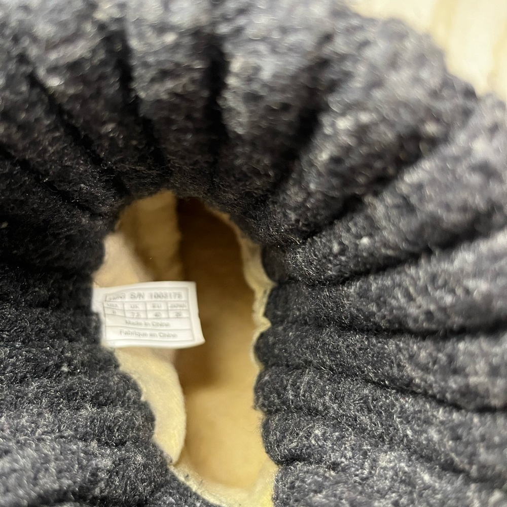 Black Women's Boots with Knit Cuff - Picture 8 of 9